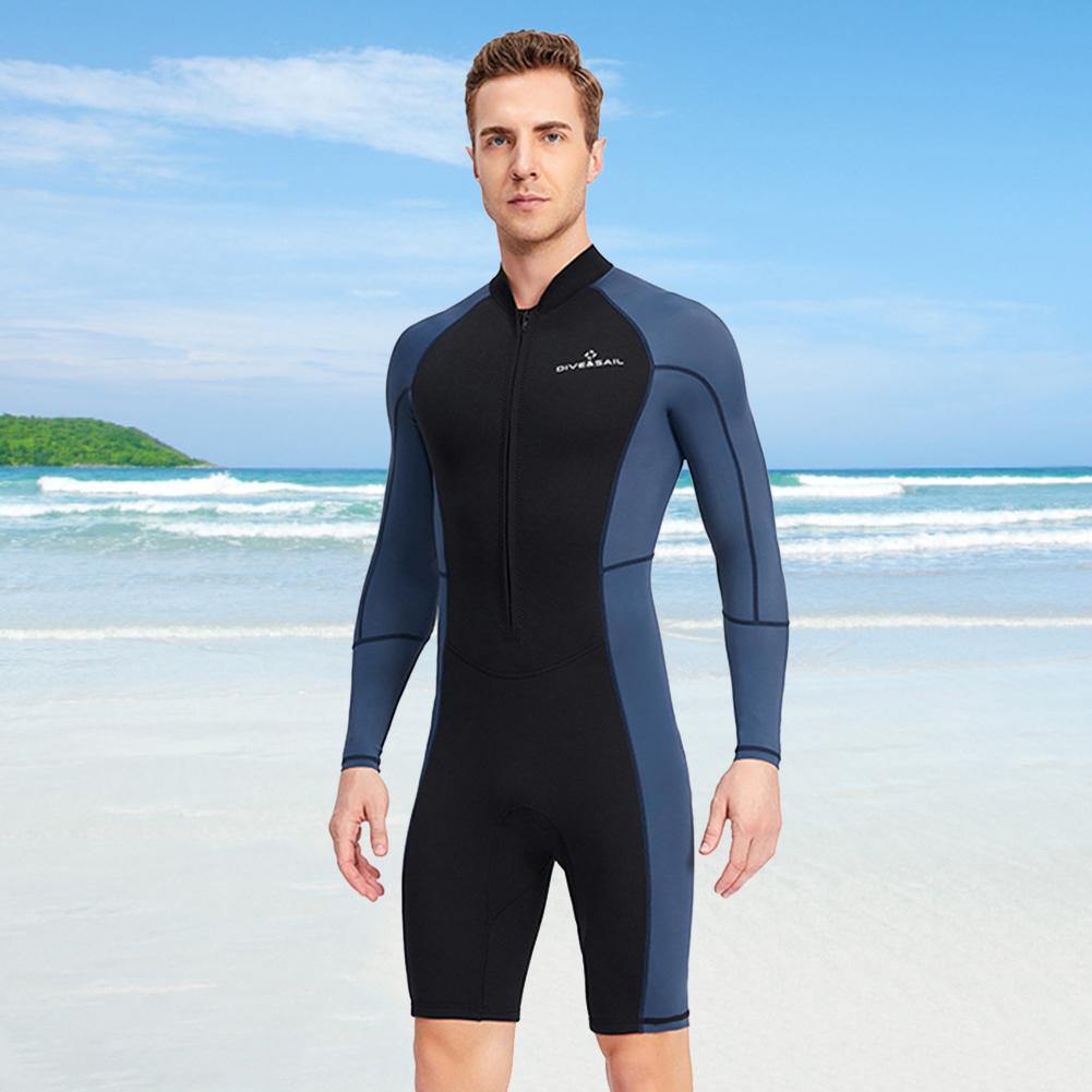 Neoprene Diving Surfing Clothes with Zipper Mens Diving Protection Clothes Elastic Anti-scratch  Warm Outdoor Accessories