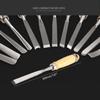 12x/Set Carving Tool Set Sculpture Woodworking Carving Chisel Set for Hobbyists