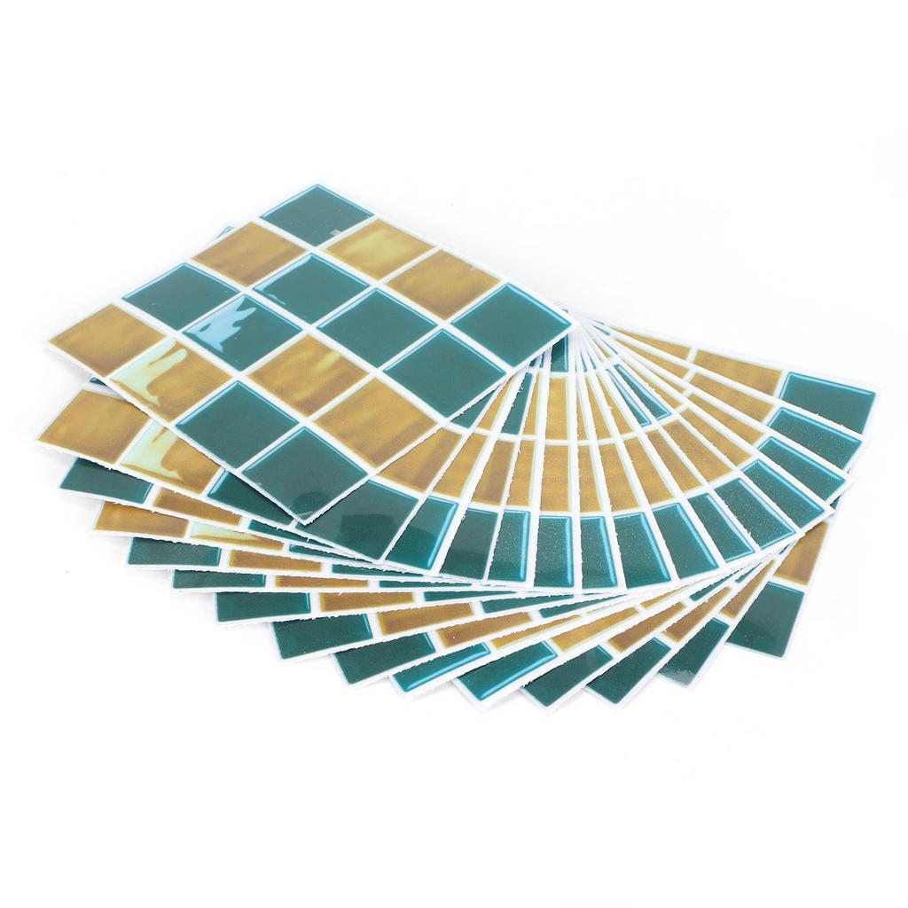 15 Stück PVC Wandaufkleber Abziehbilder Selbstklebend Wasserdicht Anti-Öl Tapetendekoration