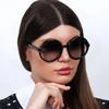 Round Frame Retro European And American Sunglasses For Women Brand Oversize Luxury Sun Glasses Beach Sunscreen Uv400 Female