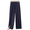 Qianlian Women's Mid-Aged Summer Straight-Leg Jeans