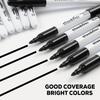 Cloudriver Black Permanent Markers Fine Tip, 60 Packs Permanent Markers Bulk, Quick Drying & Fade Resistant, Permanent Marker Set Works On