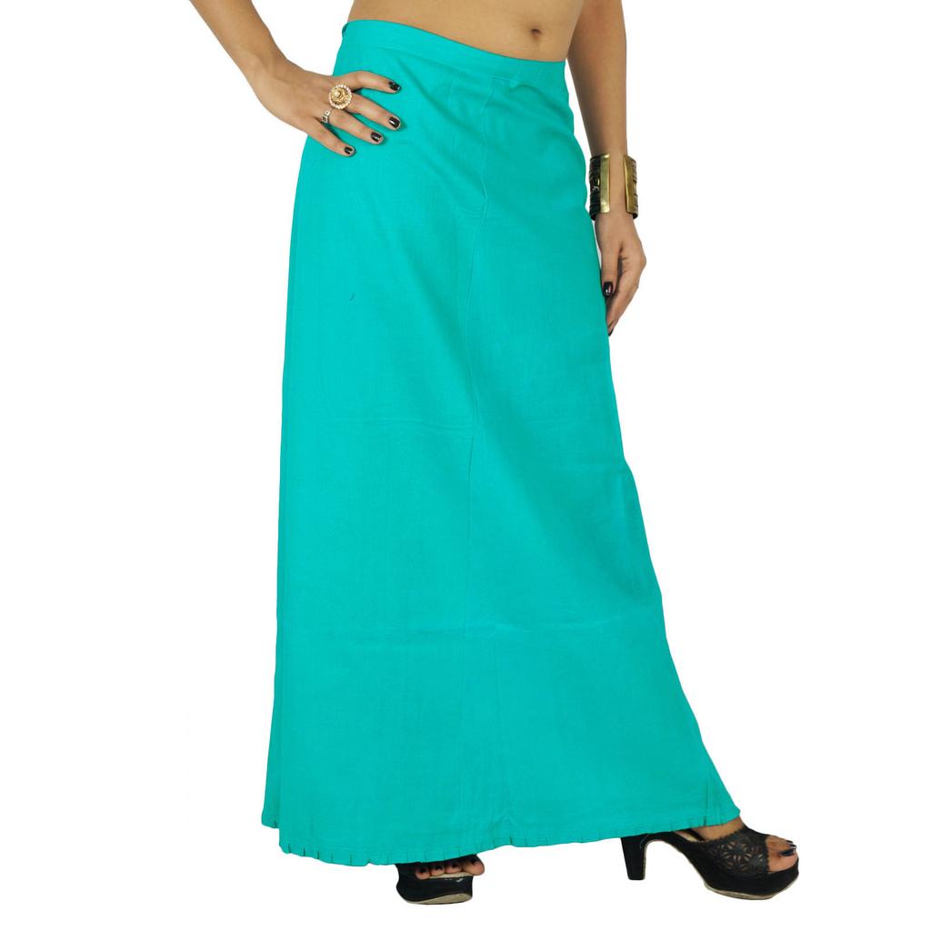 Bollywood Stitched Petticoat Cotton Inskirt Solidna indyjska podszewka dla Sari