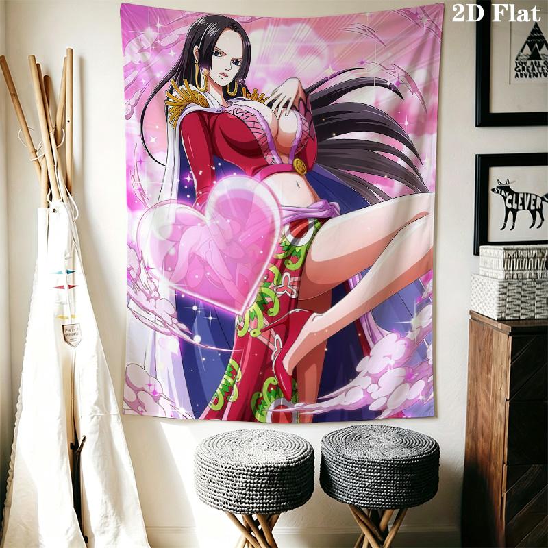 Boa Hancock Wall Tapestry Aesthetic Wall Hanging Printed Fabric Blanket Decorative Tapestries For Bedroom Living Room Home Decor