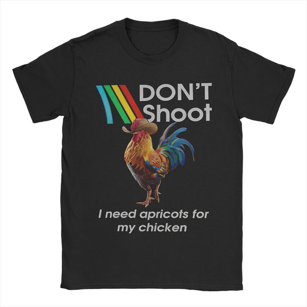 Don Shoot Game Arc Raiders Rooster TShirts Men Vintage Cotton Tees Round Neck Short Sleeve T Shirts Adult Clothing