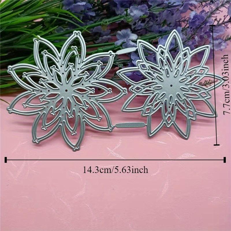 1pc Floral Metal Cutting Die for DIY Scrapbooking & Card Making - Perfect for Father's Day, Mother's Day, Graduations, Teacher Appreciation Birthdays