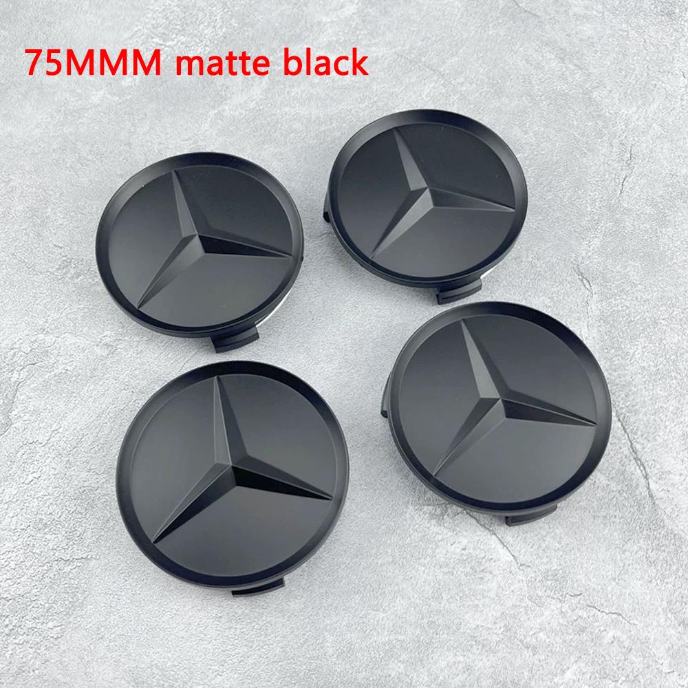 4Pcs 75mm ABS Car Wheel Center Covers for Mercedes Benz W166 W212 W213 W246 W176 C260 C200 C300 C180 C63 W167 Hub Accessories
