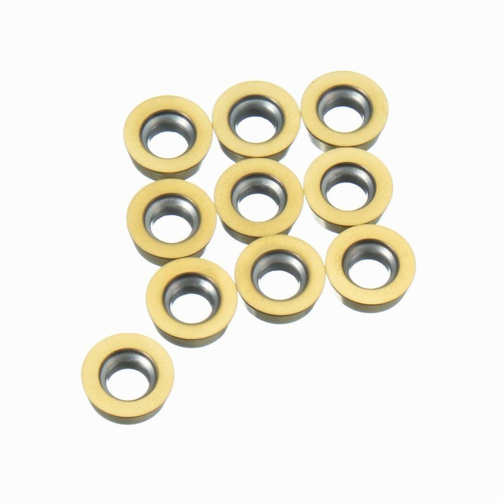 10pcs RPMT10T3MO Carbide Inserts Cutters For CNC Lathe Steel Milling Tool