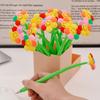 1 Piece Stationery Flowers Cute Cartoon Panda Soft Gel Pen Sunflower School Office Kawaii Supplies Creative Pens