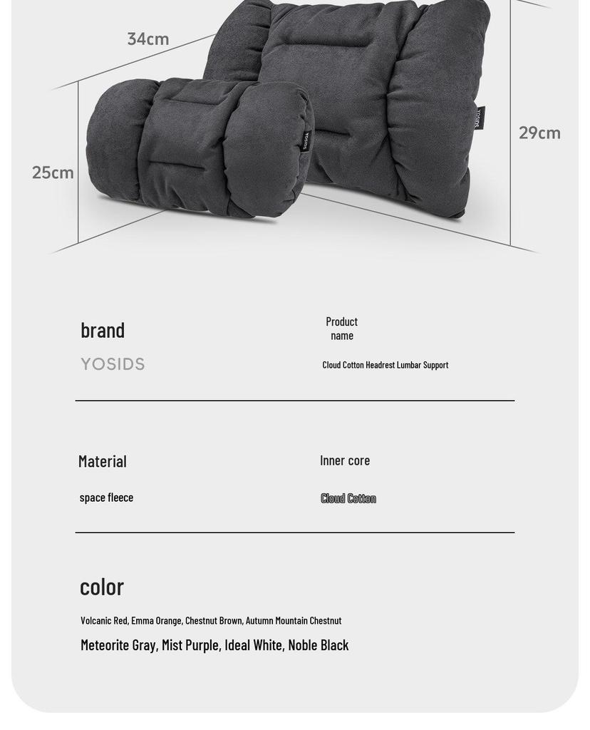 Zeekr 001 Neck & Lumbar Support Pillow for Driver's Seat