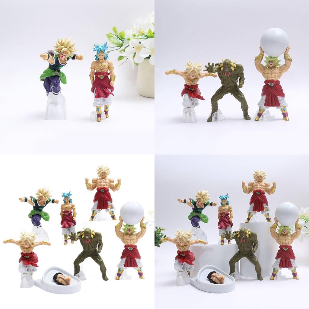 Exquisite Dragon Ball Broly Action Figures Set Of Seven With Impressive Pvc Detailing