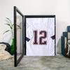 1PC Horizontal Home Multi-Sport Jersey Display Cases Classic Shadow Box for  Sports Shirts Office Decor With Hook Desktop 2 Sizes