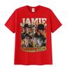 Vintage Mode Klassische Gothic Kleidung Limitierte Schauspieler Jamie Campbell Bower Grafikdruck T-Shirt Lässiges Baumwoll-T-Shirt Unisex