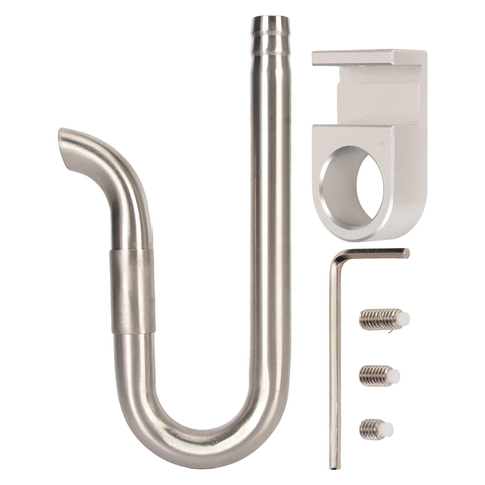 Outsideworld Aquarium Outflow Pipe 360 Degree Rotatable Water Outlet 304 Stainless Steel Mini Fish Tank Outlet Pipe 12Mm