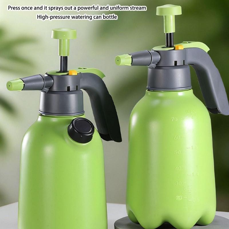 High Pressure Sprays Watering Can With Comfortable Handle and Adjustable Nozzles for Garden Plant Cleaning