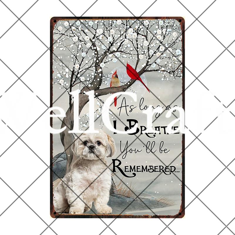 [ Wellcraft ] Pet Shih Tzu Dog You Are My Sunshine Beer Bath Shop Art Metal Tin Sign Wall Poster Iron Painting Pub D-14 20*30 CM