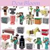Conjunto de Decoração de Bolo Blocos de Construção Tema Minecraft Para Suprimentos de Festa