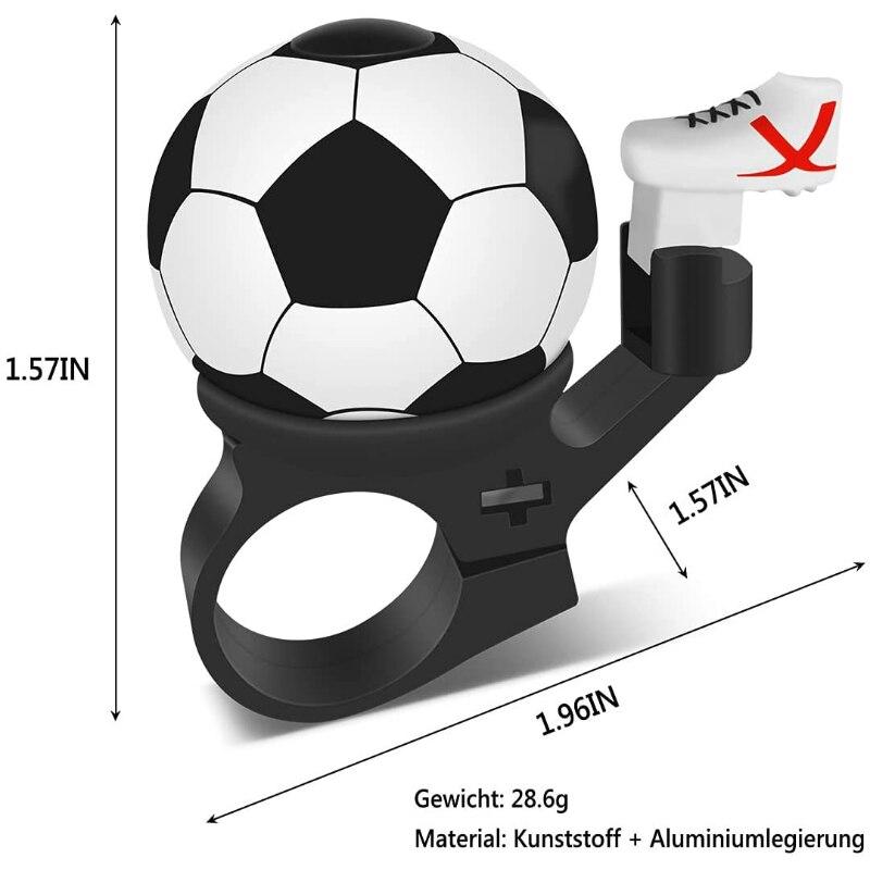 Creative Soccer Shape Sykkelklokker Aluminiumslegeringsdeksel Barnesykkel Scooterhorn Sykkeltilbehør