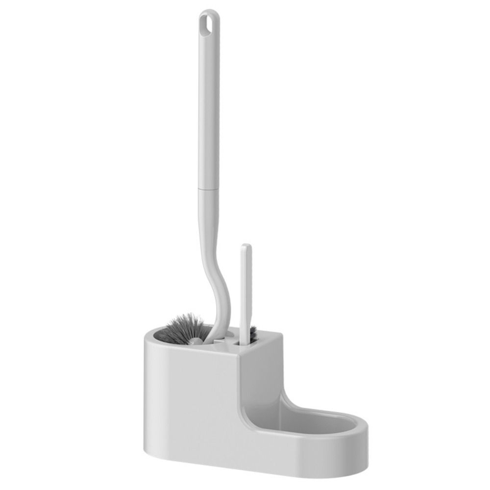 Wall Mounted Toilet Brush Set Long Handle Toilet Scrubber No Dead Corners Cleaning Brush  Home