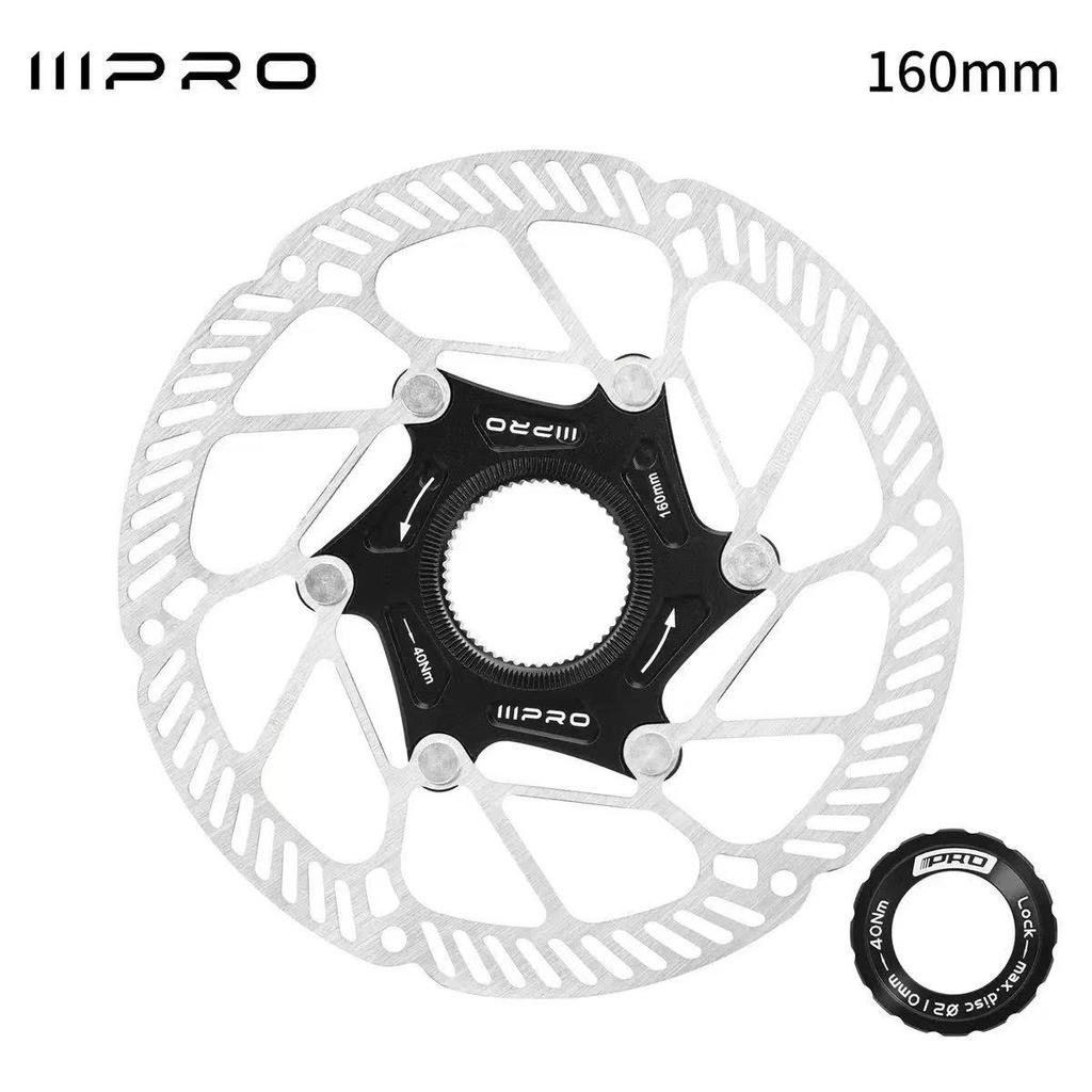 IIIPRO Bike Rotor Centerlock MTB Hydraulic Brake Disc Stainless Steel Durable Mountain Road Bike Brake Disk Rotors Cycling Part