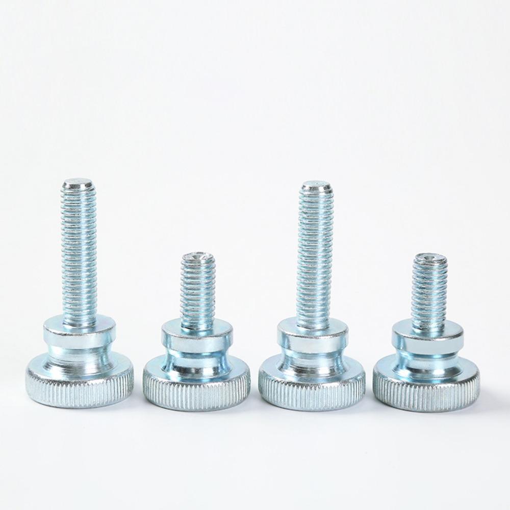 

4 шт. Серебряные винты с ручной затяжкой, никелированные крепежные детали с плоской головкой, винты с накатанной головкой