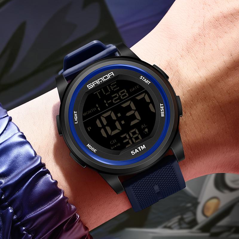 Outdoor Sport Electronic Watch Men Multifunction Watches Alarm Clock Chrono Waterproof LED Digital Watch Reloj Hombre