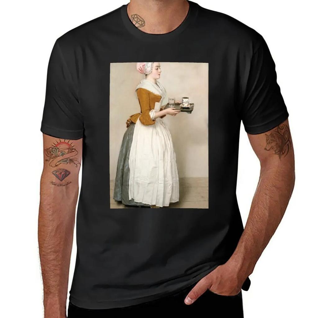 Jean-Etienne Liotard - The Chocolate Girl T-Shirt Cute Clothes Quick-drying Mens T Shirts Pack