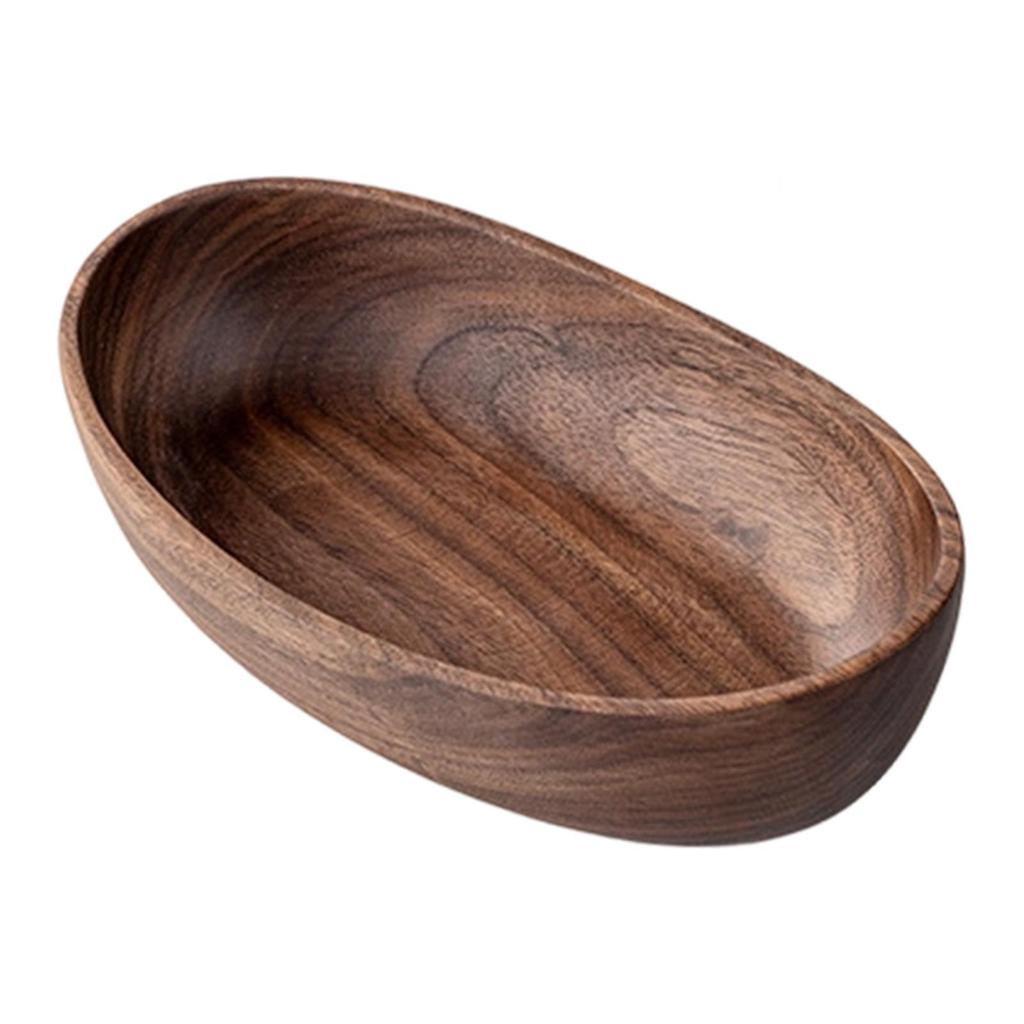 Rustic Wood Tray Decorative Bowl Candle Holder Storage Organizer for Bathroom Keys Centerpieces Supplies