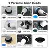 9-in-1 Elektrische Reinigungsbürste Wiederaufladbar Langer Griff Rotationsreinigungsmaschine Multifunktional mit Bürstenköpfen