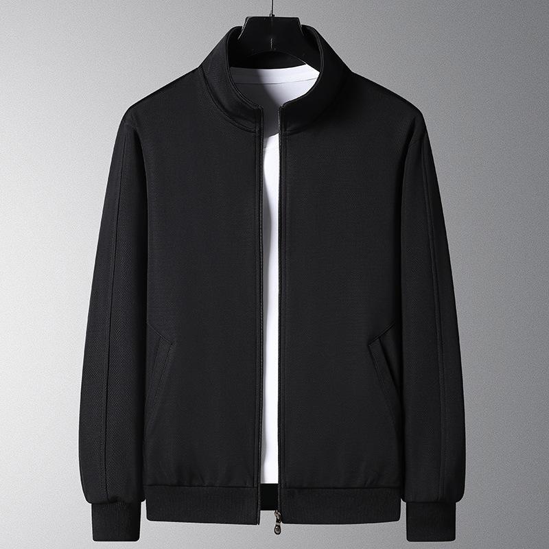Осенняя мужская куртка премиум-класса в деловом стиле, модная куртка M чёрный
