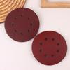 10Pcs 5 Inch 8-Hole Alumina Sanding Pad Sanding Sheet Polishing Sand Paper Sanding Discs Abrasive Polishing Tool For Metal Wood