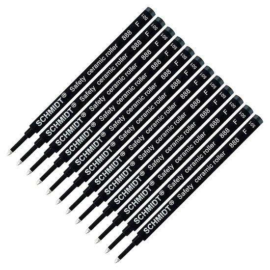 

Сменные стержни для шариковой ручки Schmidt 888F Safety Ceramic, черные, упаковка 12 шт.
