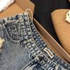 High Waist Ripped Denim Tassel Shorts - European & American Style