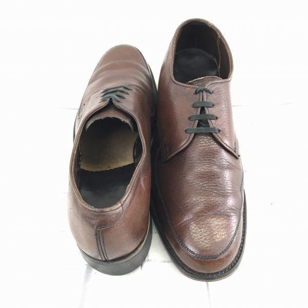 USA 70s-80s Vintage/NUNN BUSH/Goodyear Welt Leather U-Tip Shoes/8.5/26.0-26.5/Brown/Business(USED)