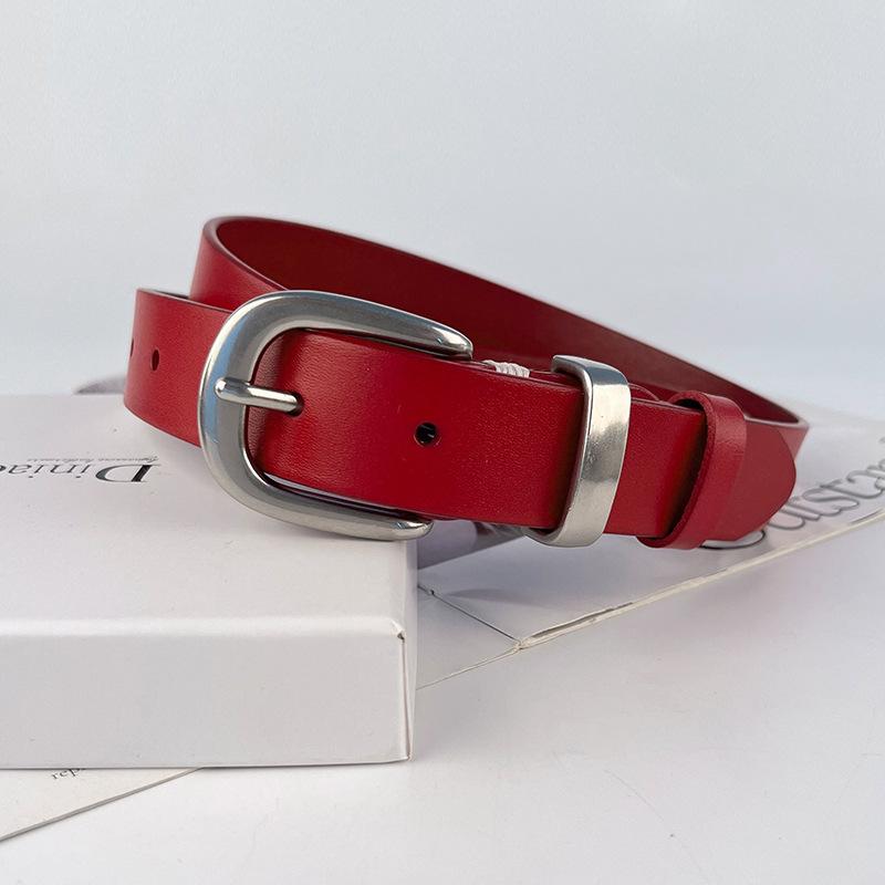 

Top Layer Cowhide Women s Genuine Leather Women s Belt Cowhide with Casual Pants Jeans Decorative Women s Belt 105cm with buckle