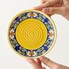 Ceramic Garlic Grinder Plate Bowl, Manual Ginger Fruit Zester Grater Dish, All-in-One Prep Mixing Serving Tray, Modern Minimalist Kitchen Tool