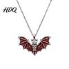 Unique Dark Aesthetic Jewelry Gothic Bat Halloween Accessory Vintage Punk Necklace Viking Durable Vampire Style Accessories Dangle Drop Earrings for