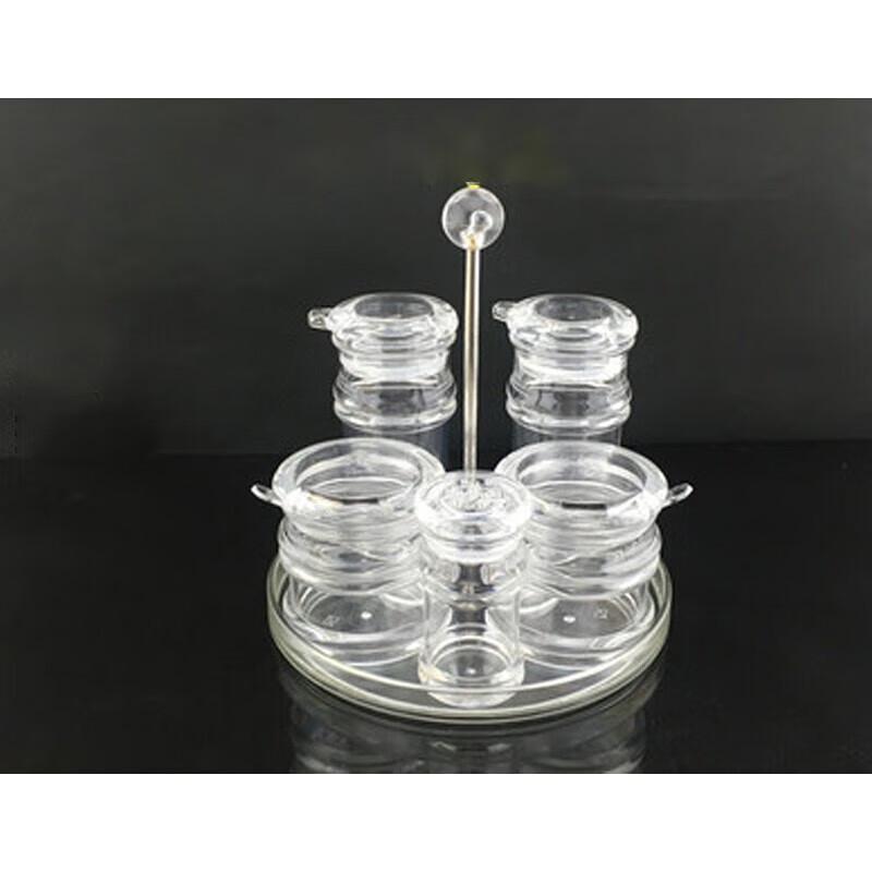 STRVELFRT Acrylic Plastic Condiment Jar Set