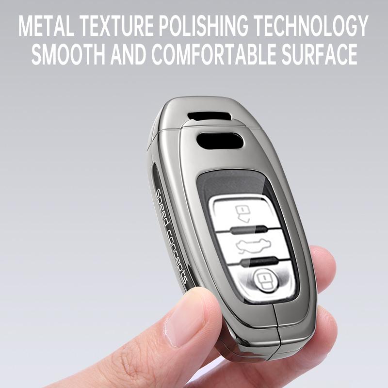 Zinc alloy Car Remote Key Case Cover Shell for A5 A6 C7 A7 A8 Q3Q5 Q7 S4S6 S7 S8 R8 TT A1 A3 8V A4 B8 B9 Holder Accessories