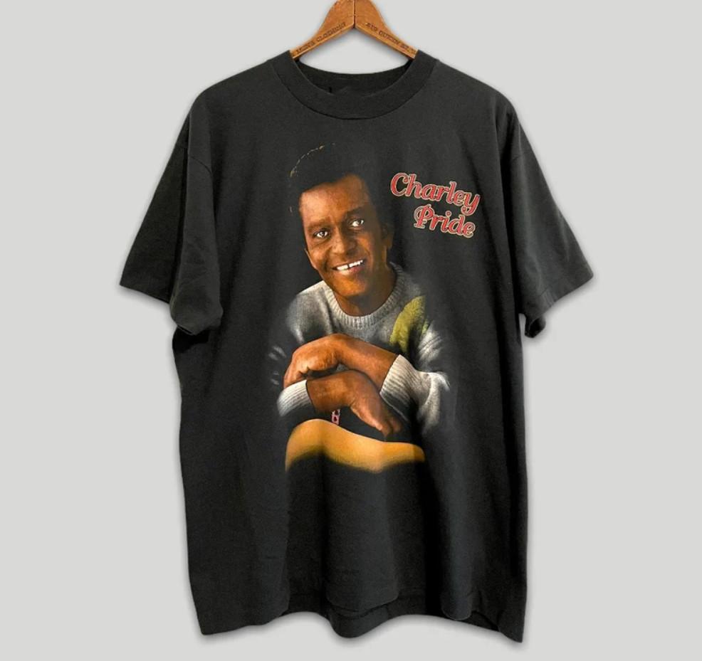 Vintage The Country Way Charley Pride Shirt Classic Black Unisex S-5XL Unisex T-Shirt S