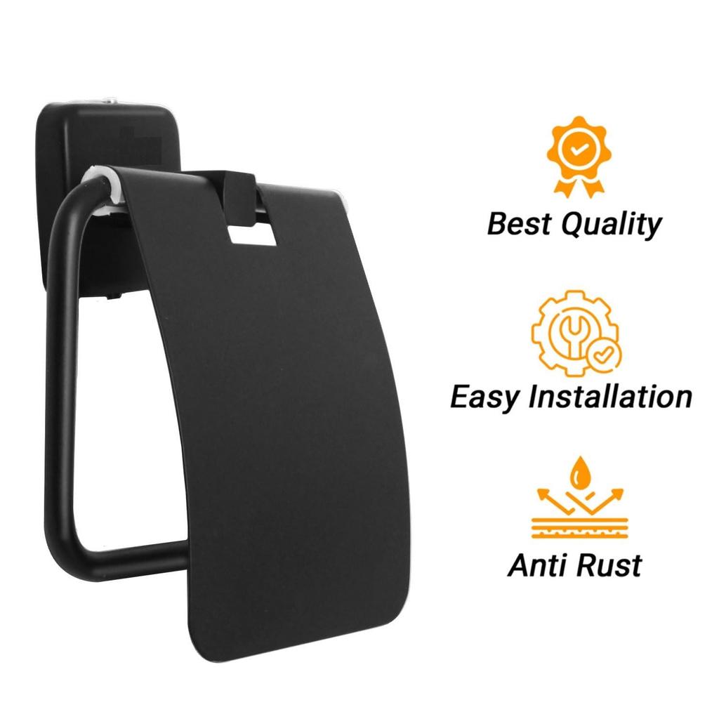 Toilet Paper Holder for Bathroom – Wall Mounted Tissue Holder Stainless Steel Rust-Resistant Toilet Roll Holder | Modern & Durable Design