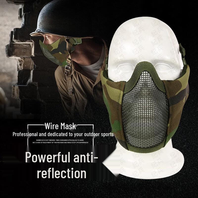 Breathable Steel Mesh Tactical Face Mask