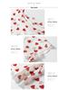 Shi Ying EU Size Women's Valentine's Heart Pattern Semi-High Neck 3/4 Sleeve Top