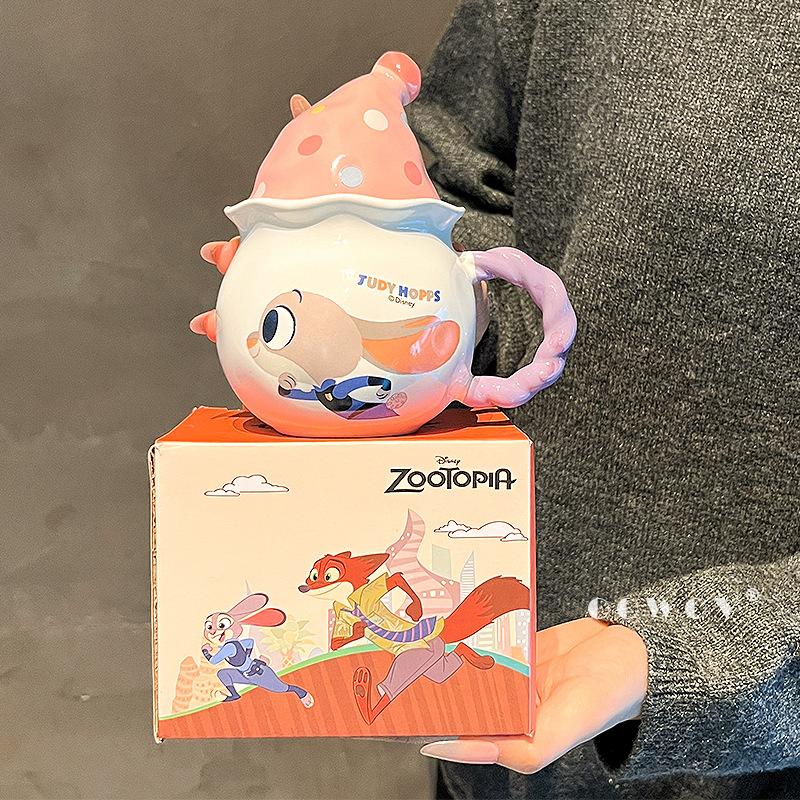 Zootopia Magic Hat Ceramic Mug Cute Couple Water Mug Household Drinking Water Birthday Christmas Gift