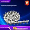 Stainless Steel Precision Roller and Conveyor Chain with Ear and Double-Sided Curved Plate.