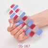 22pcs Sheet Laser Bronzing Full Cover Nail Stickers Long Lasting Tearable Cute Nail Art Wraps Design