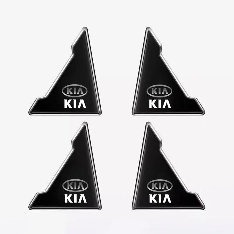 4Pcs Car Door Bumper Sticker Dash-proof Buffer Adhesive For KIA EV6 Sorento Niro Stinger Ceed Carnival K5 K9 Soul Carens VQ Cade