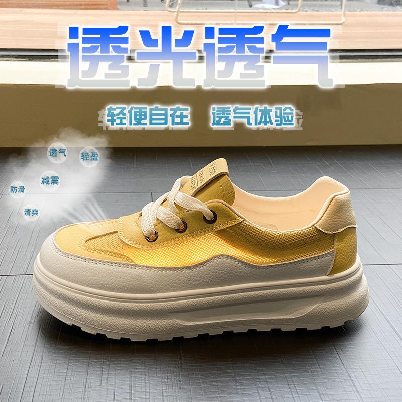 Retro shallow mouth white shoes women's 2025 summer new single shoes flat bottom casual versatile breathable hollow white shoes women