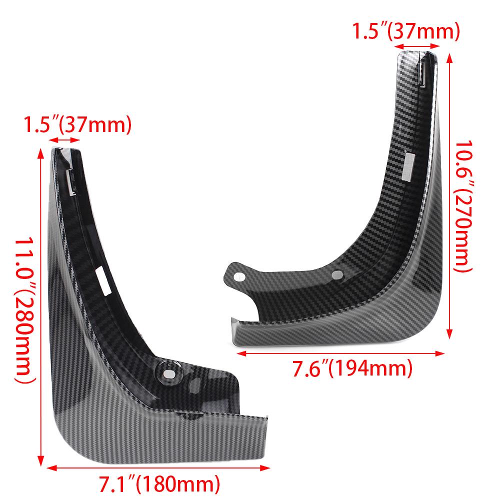 Model 3 Vorderrad- und Hinterrad-Schmutzfänger aus weichem Gummi für grenzüberschreitende Autodekoration