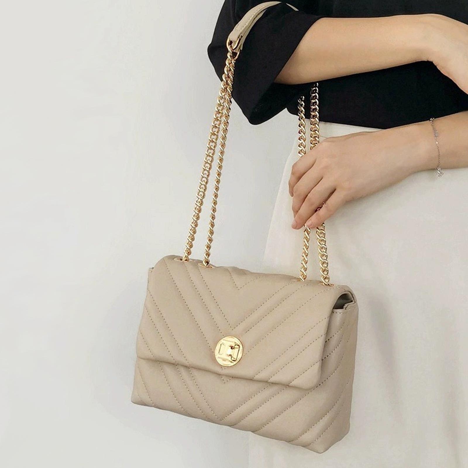 

Высококачественные кожаные сумки для женщин Осенью и Зимой, Сумки большой вместимости для женщин и Сумки-цепочки для поездок 31.5*9*20CM